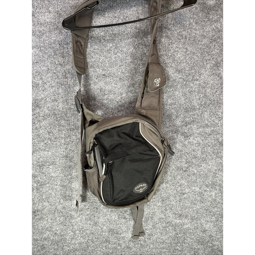 Osprey Sling Shoulder Backpack Gray Black Hiking Travel Crossbody Day Pack
